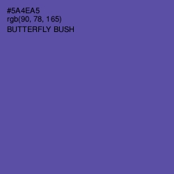 #5A4EA5 - Butterfly Bush Color Image